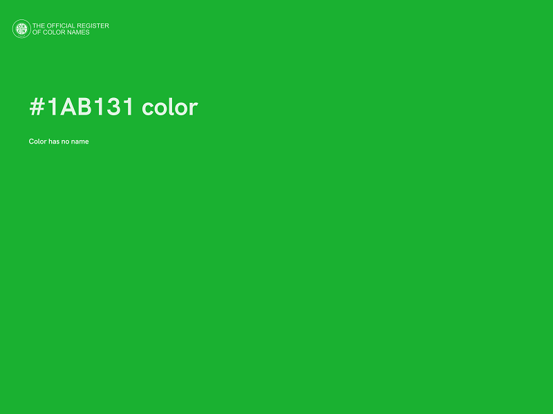 #1AB131 color image