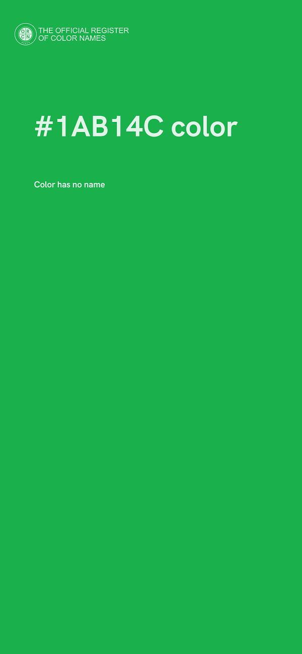 #1AB14C color image