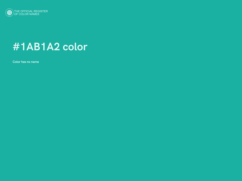 #1AB1A2 color image