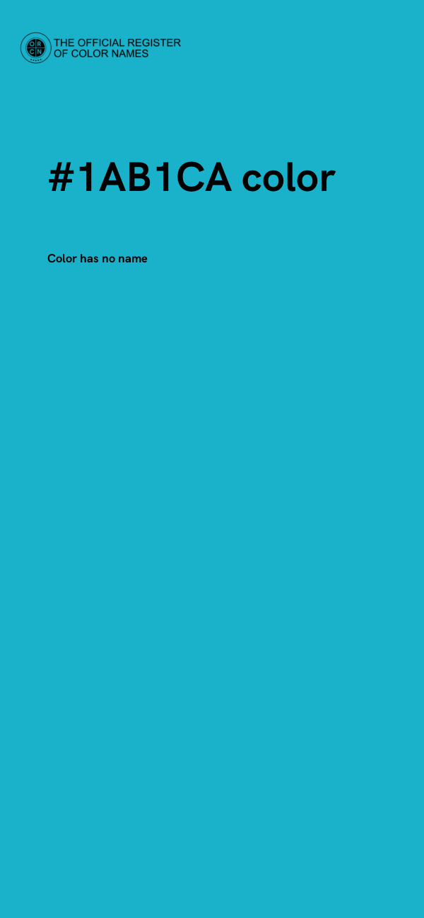 #1AB1CA color image