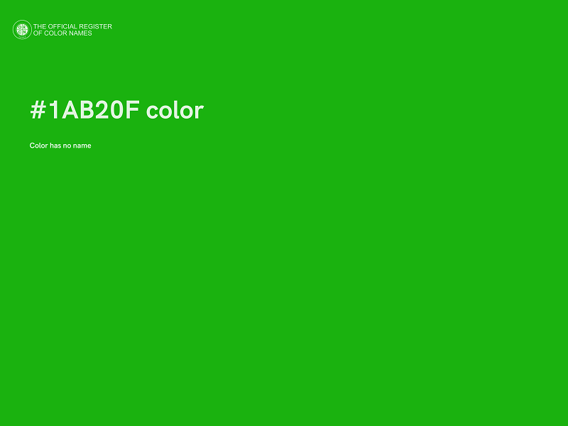 #1AB20F color image