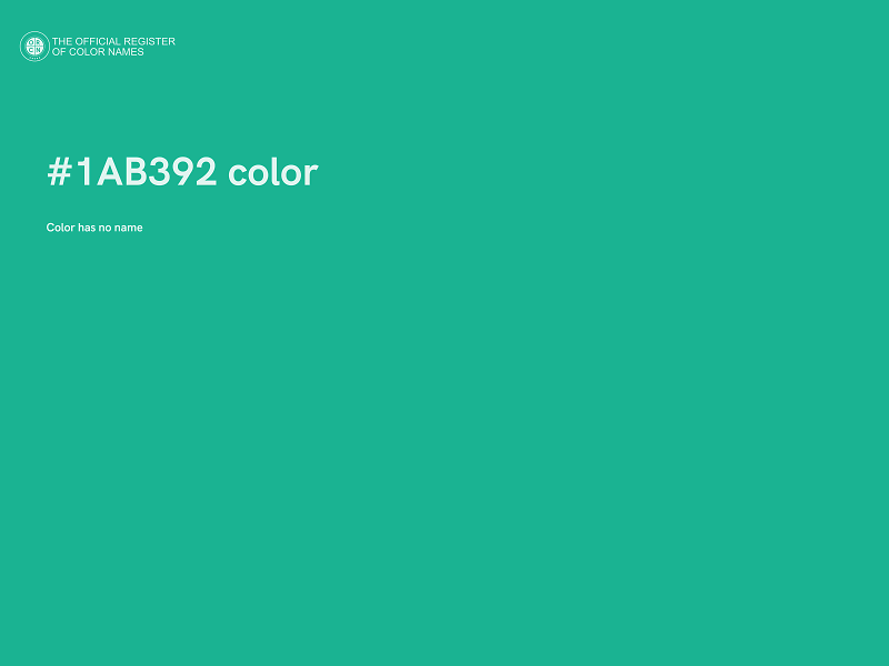 #1AB392 color image