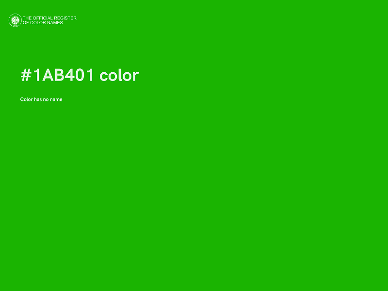 #1AB401 color image