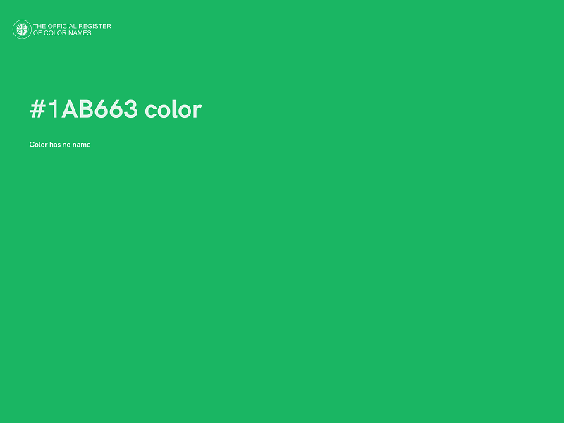 #1AB663 color image