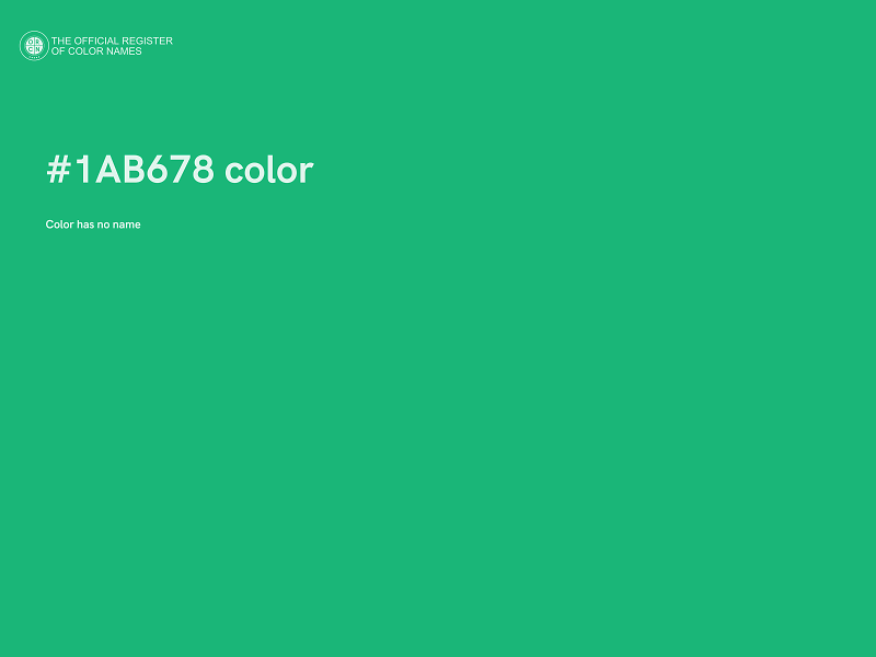 #1AB678 color image