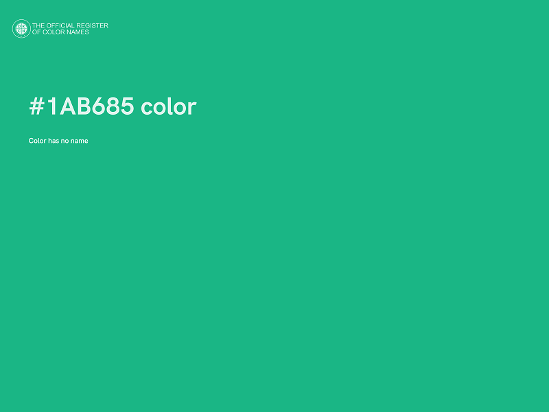 #1AB685 color image