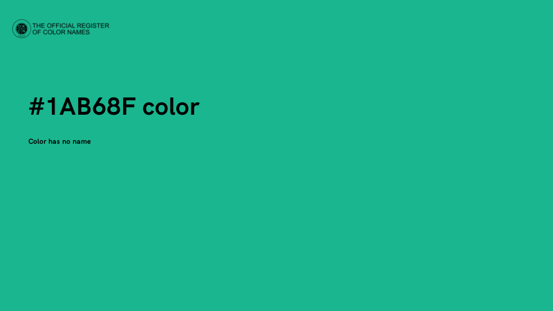 #1AB68F color image