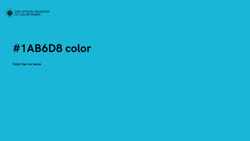 #1AB6D8 color image