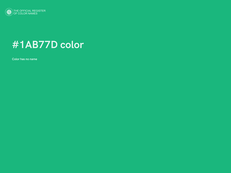 #1AB77D color image