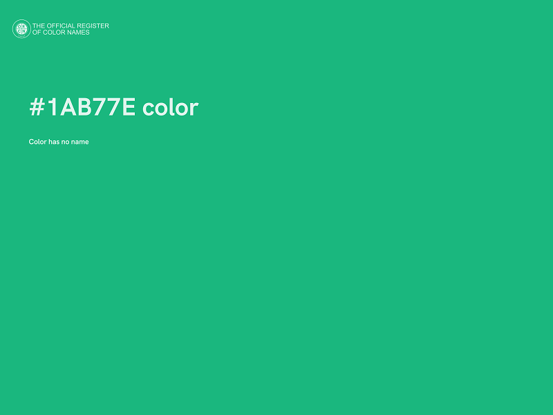 #1AB77E color image