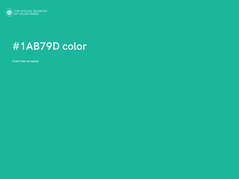 #1AB79D color image