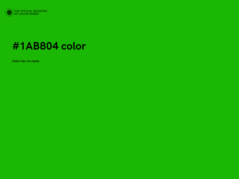 #1AB804 color image
