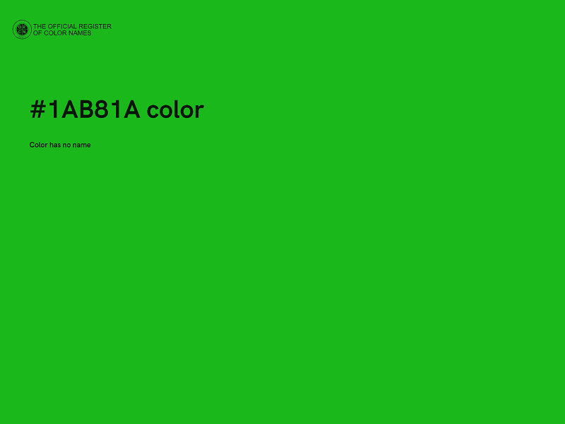 #1AB81A color image