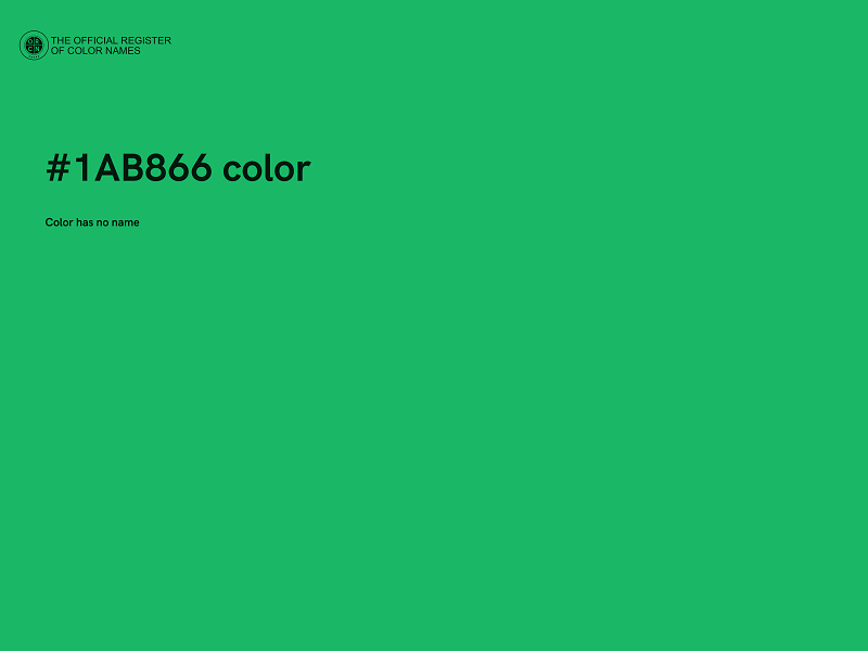 #1AB866 color image