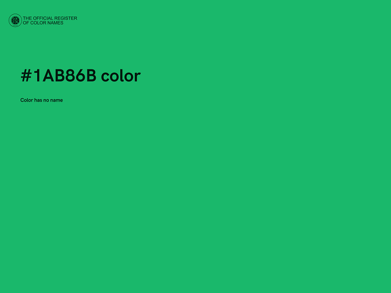#1AB86B color image