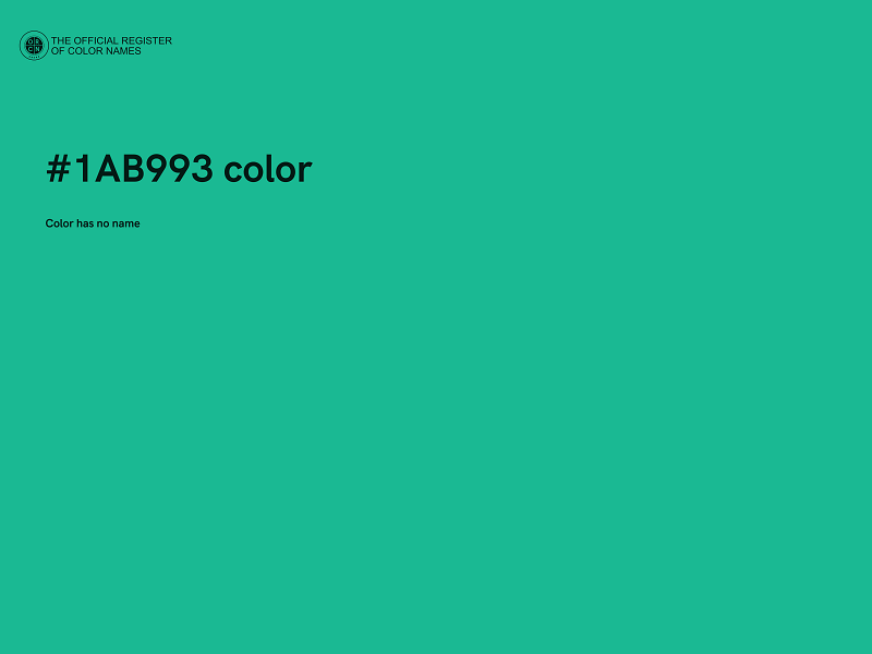 #1AB993 color image