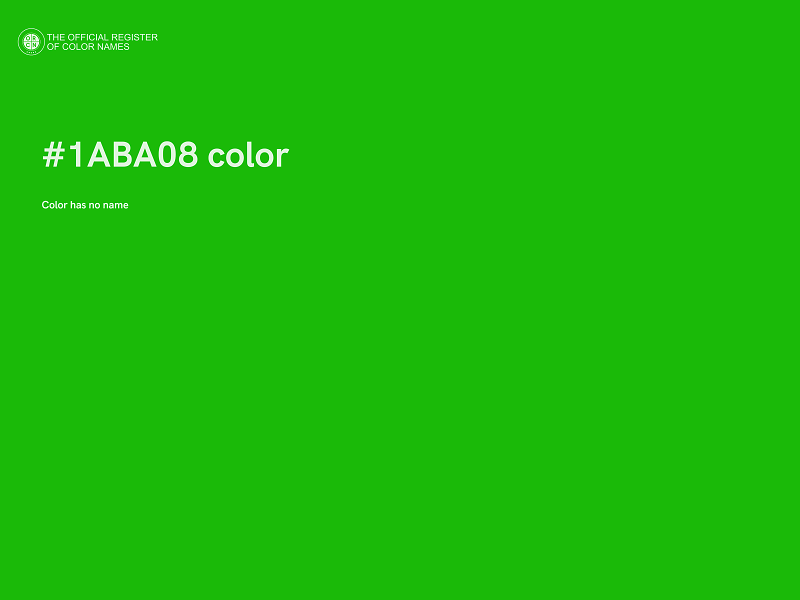 #1ABA08 color image