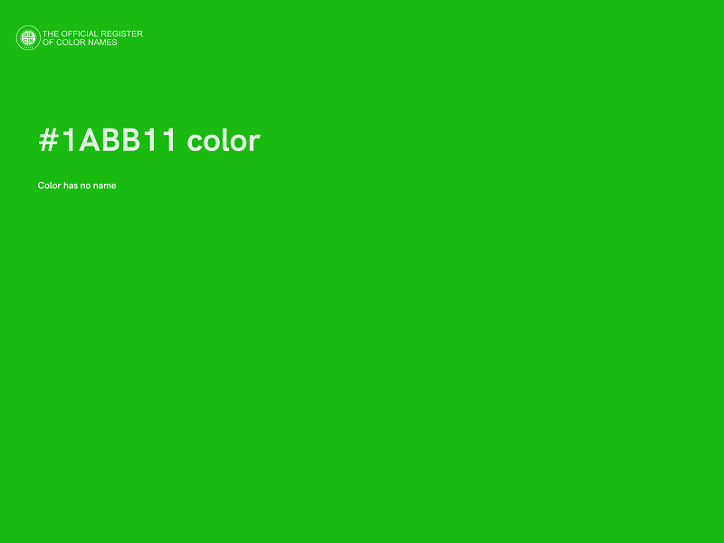 #1ABB11 color image