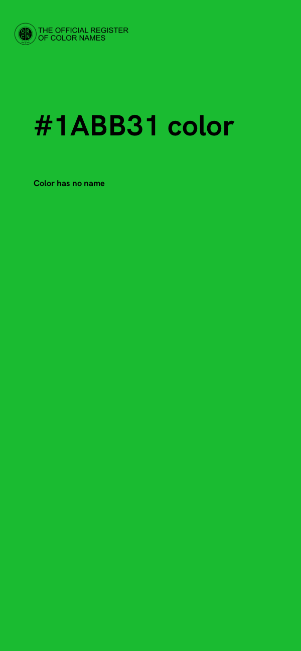 #1ABB31 color image