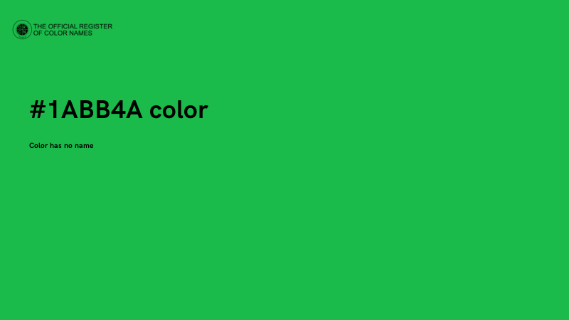 #1ABB4A color image