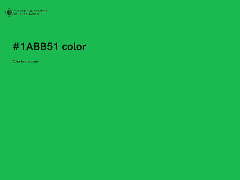 #1ABB51 color image