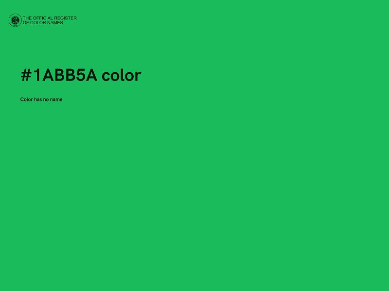 #1ABB5A color image