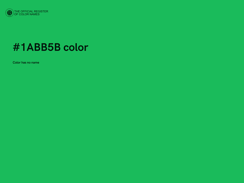 #1ABB5B color image