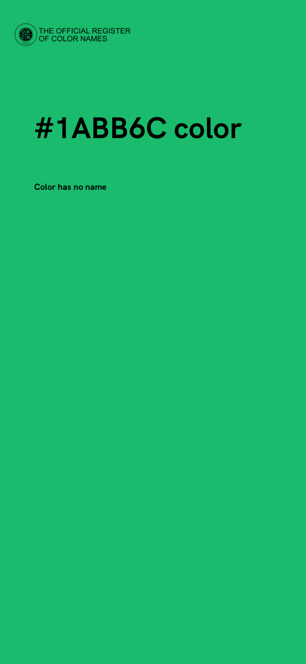 #1ABB6C color image