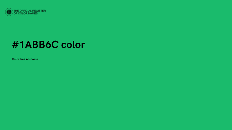 #1ABB6C color image