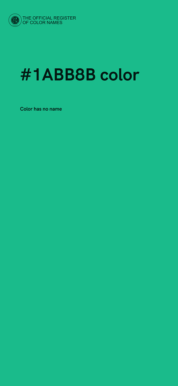 #1ABB8B color image