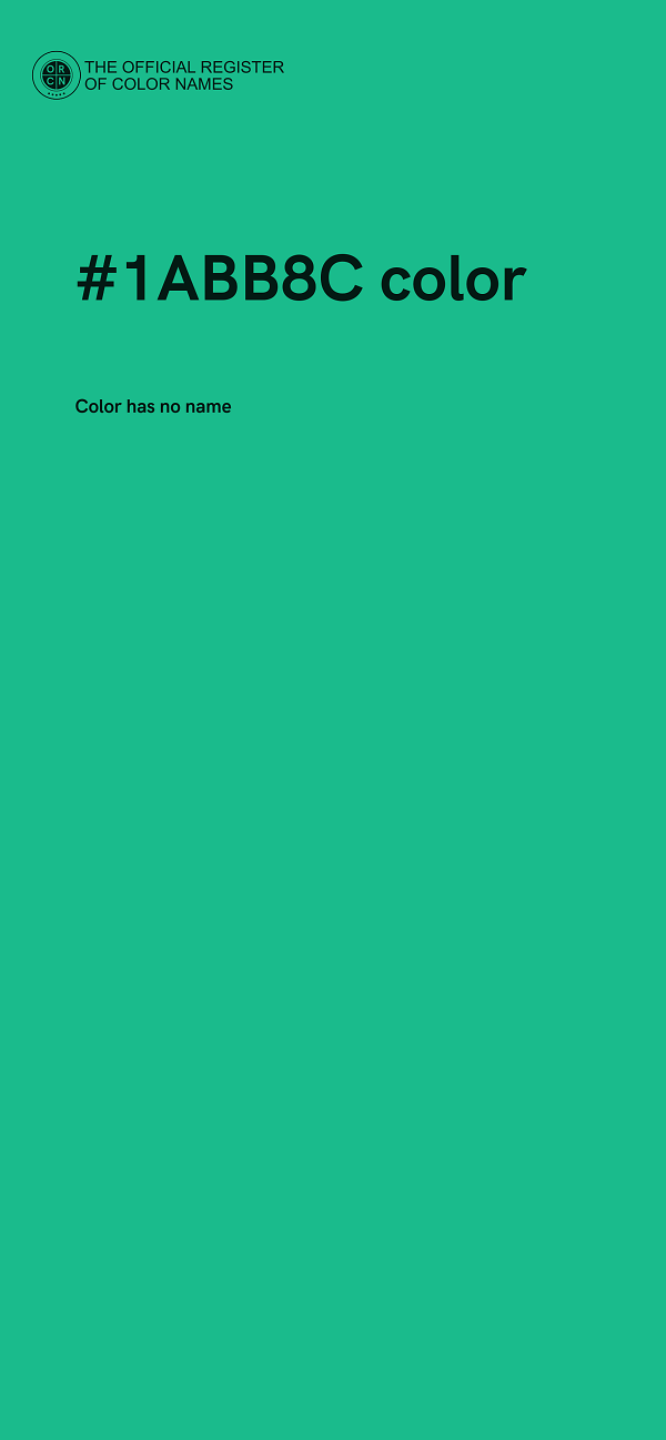 #1ABB8C color image