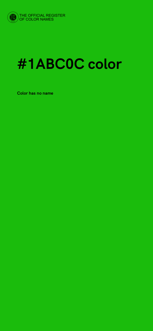 #1ABC0C color image