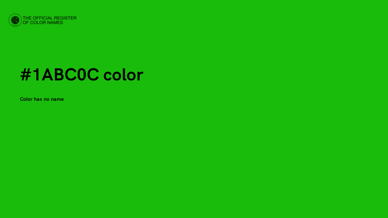 #1ABC0C color image