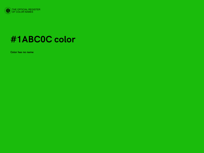 #1ABC0C color image