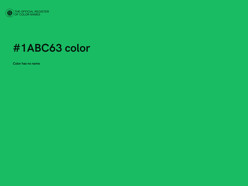 #1ABC63 color image