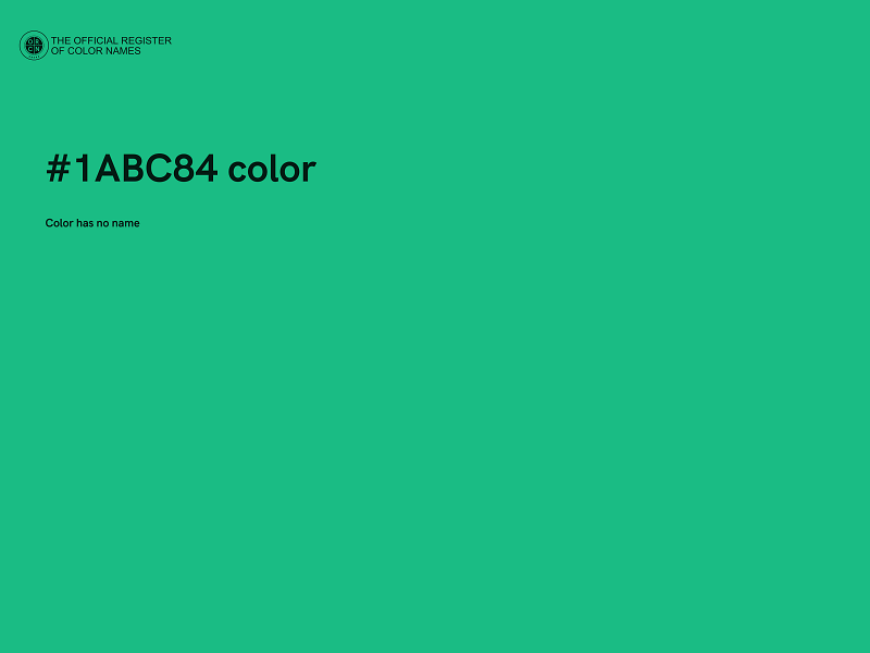 #1ABC84 color image