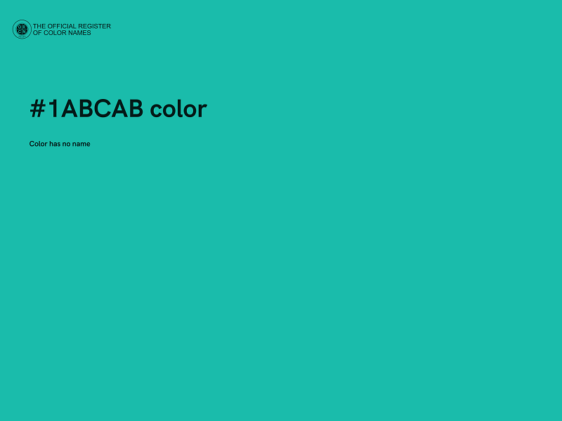 #1ABCAB color image