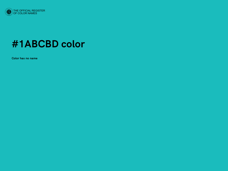 #1ABCBD color image