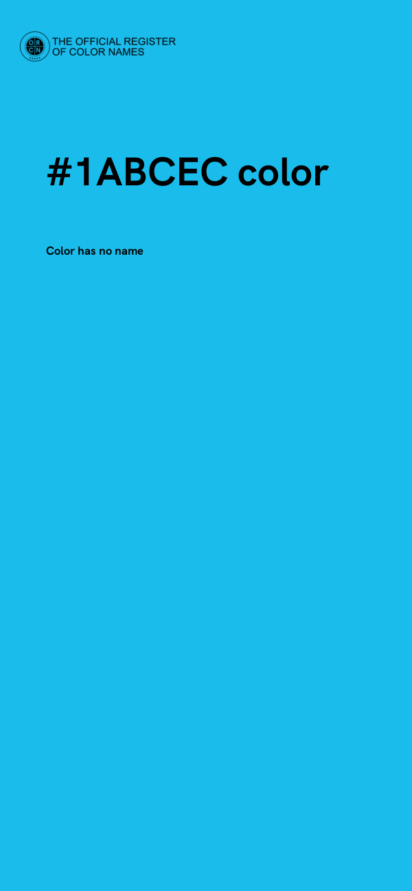 #1ABCEC color image
