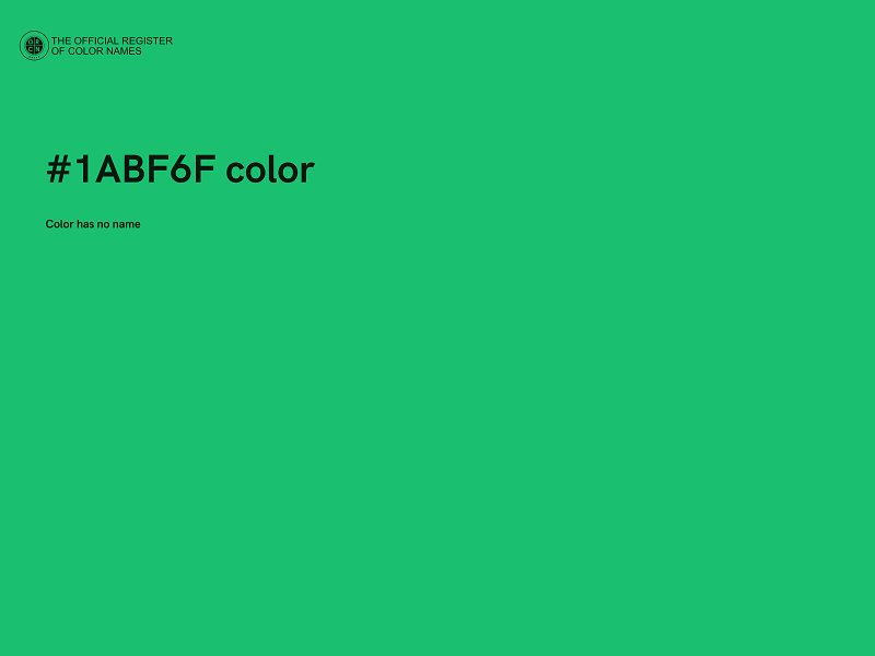 #1ABF6F color image