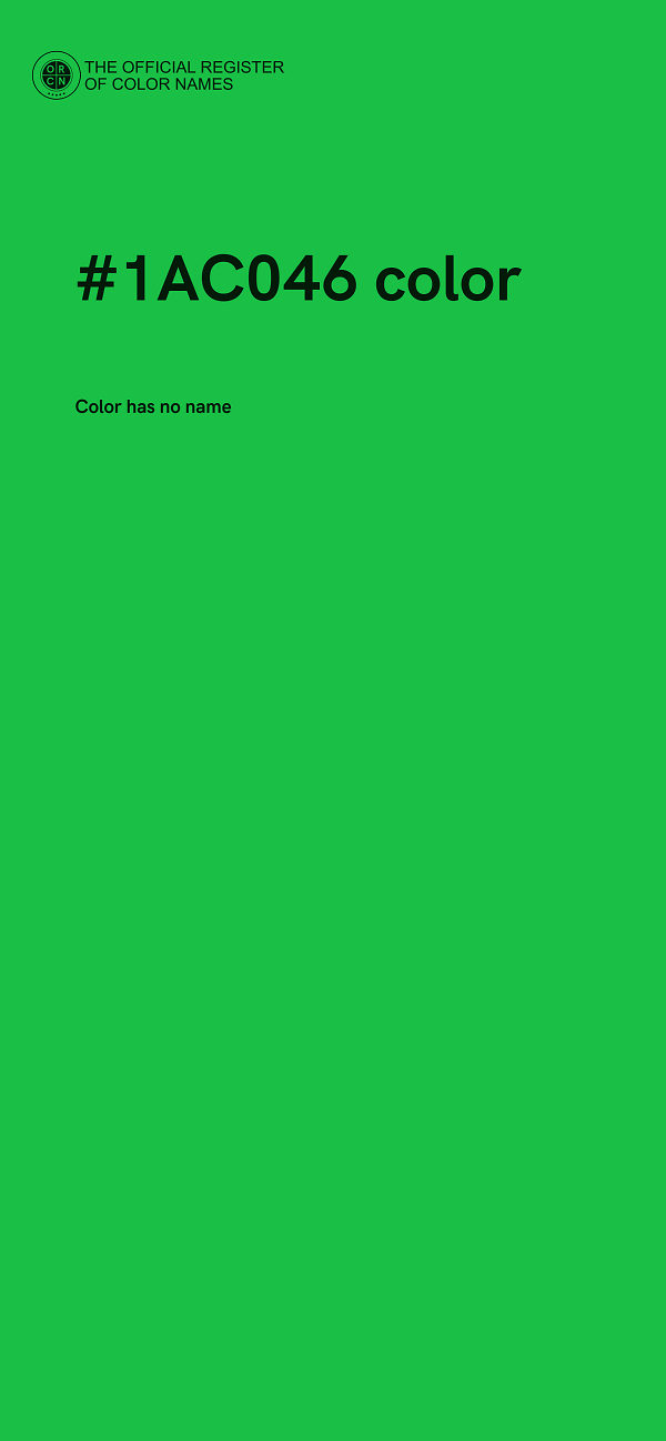 #1AC046 color image