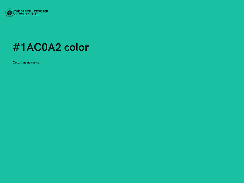 #1AC0A2 color image