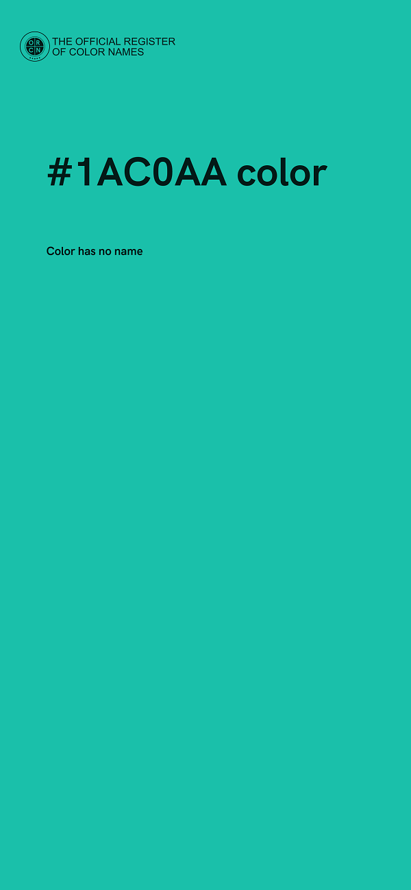 #1AC0AA color image