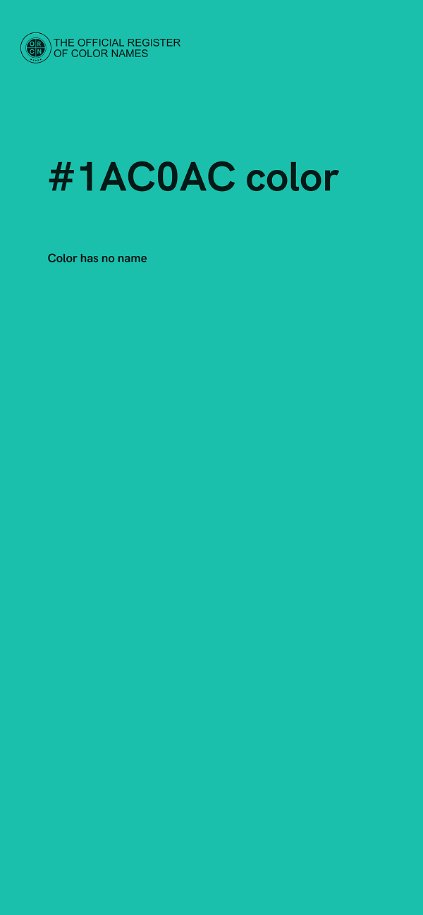 #1AC0AC color image