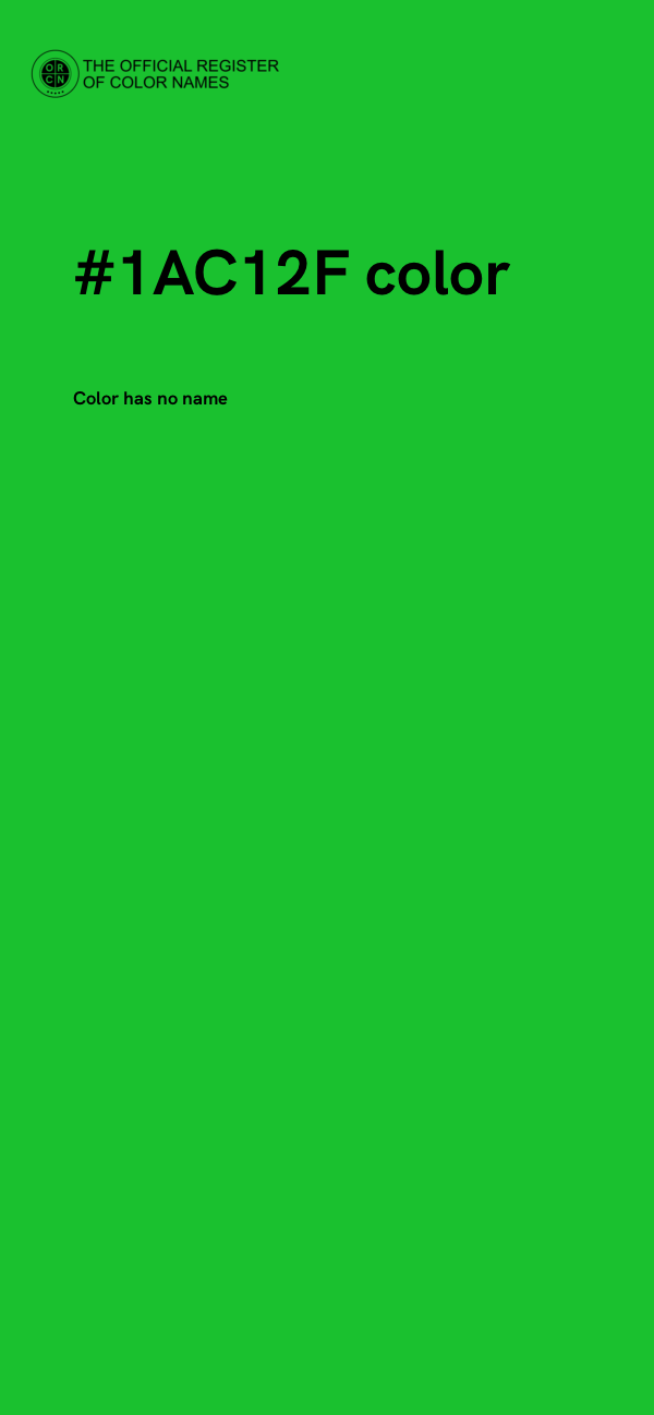 #1AC12F color image