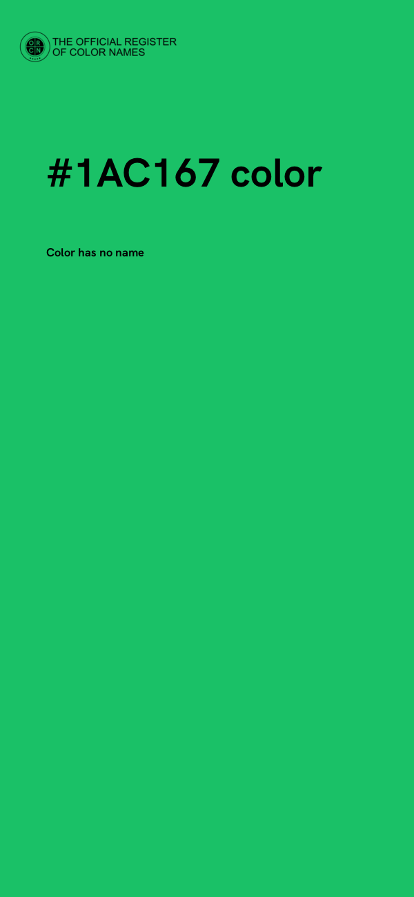 #1AC167 color image