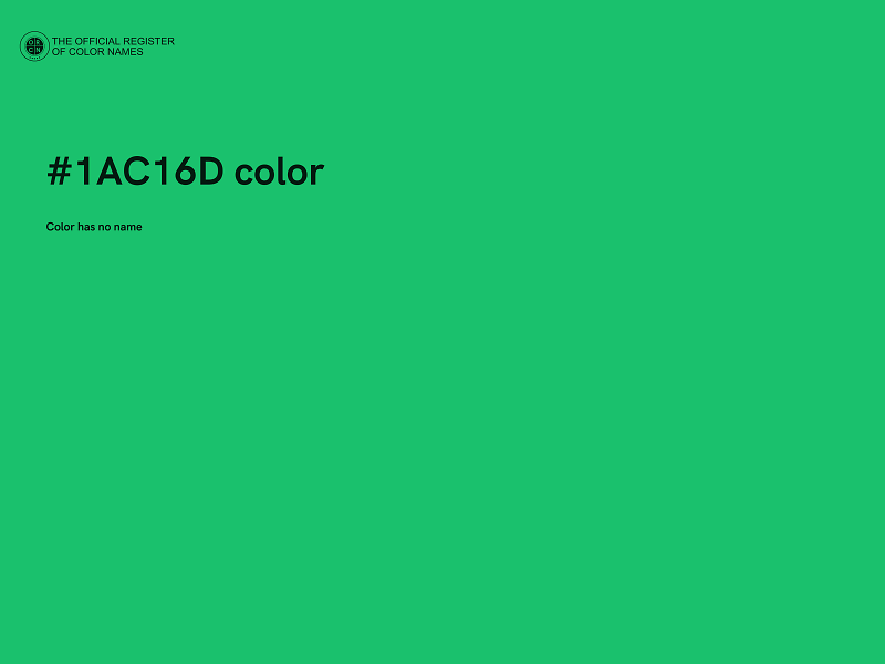 #1AC16D color image