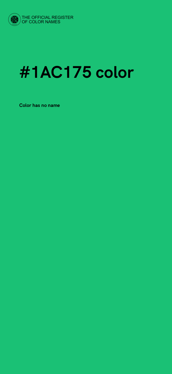 #1AC175 color image