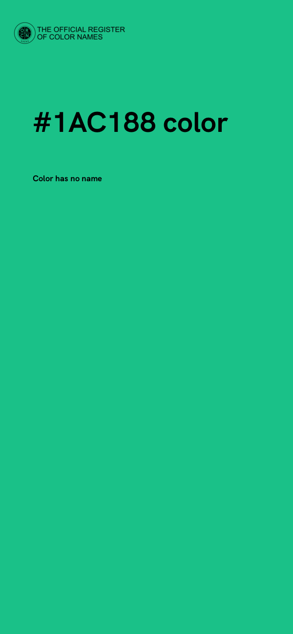 #1AC188 color image