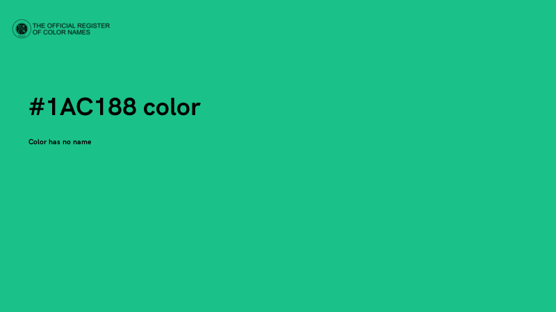 #1AC188 color image